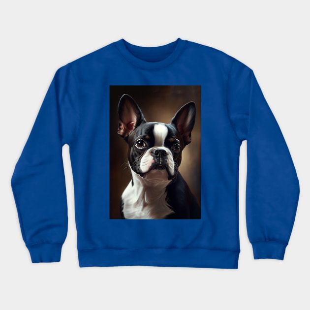 Boston Terrier Crewneck Sweatshirt by ABART BY ALEXST 